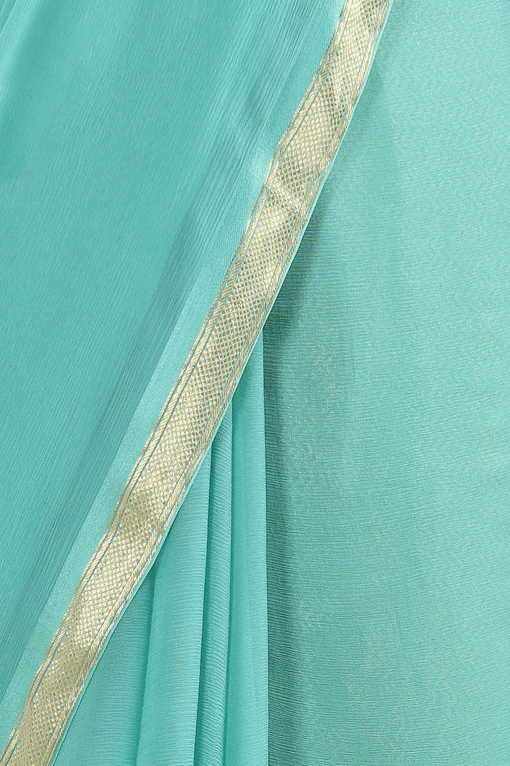 Light Pure Green Chiffon South Saree image number null