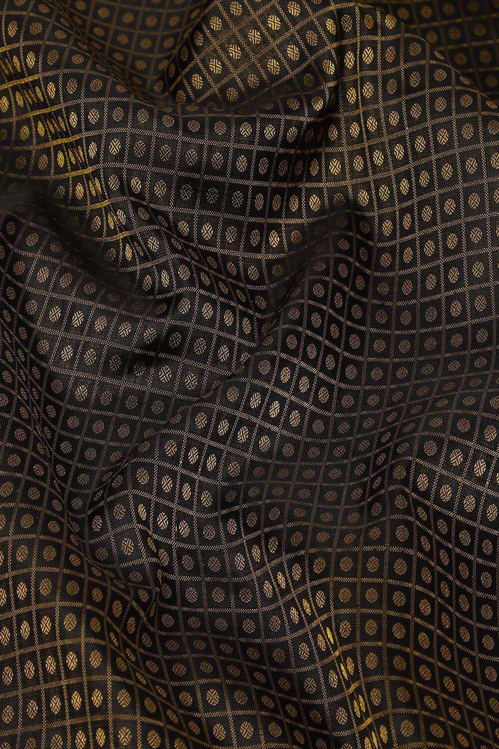 Black Pure Silk Kanjivaram Saree image number null