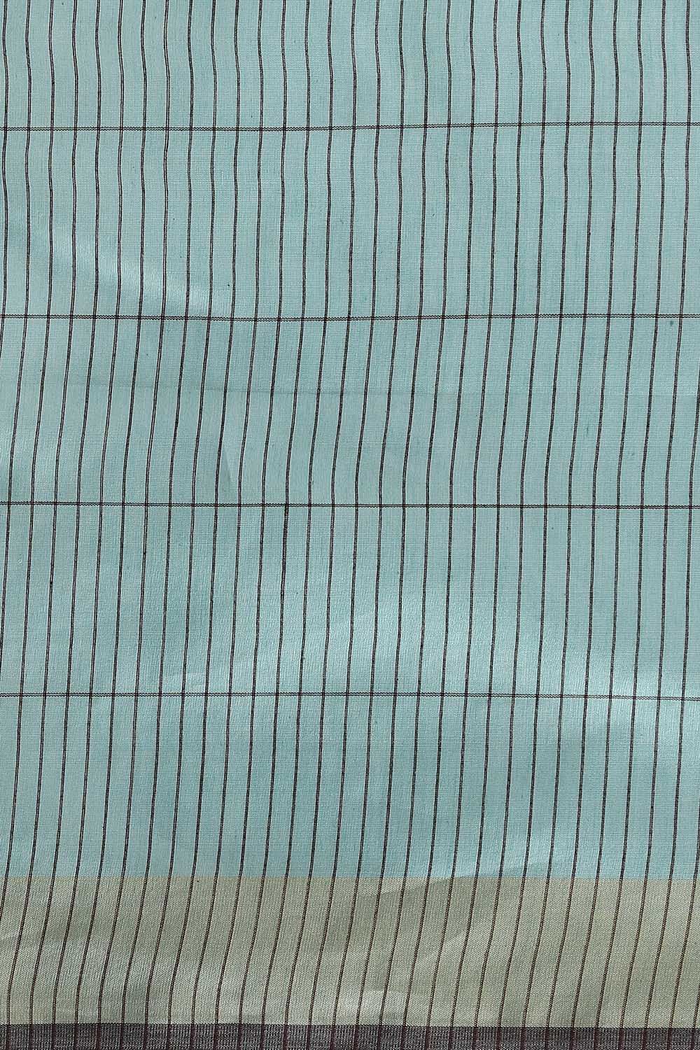 Light Blue Pure Tussar Silk Bhagalpuri Saree image number null