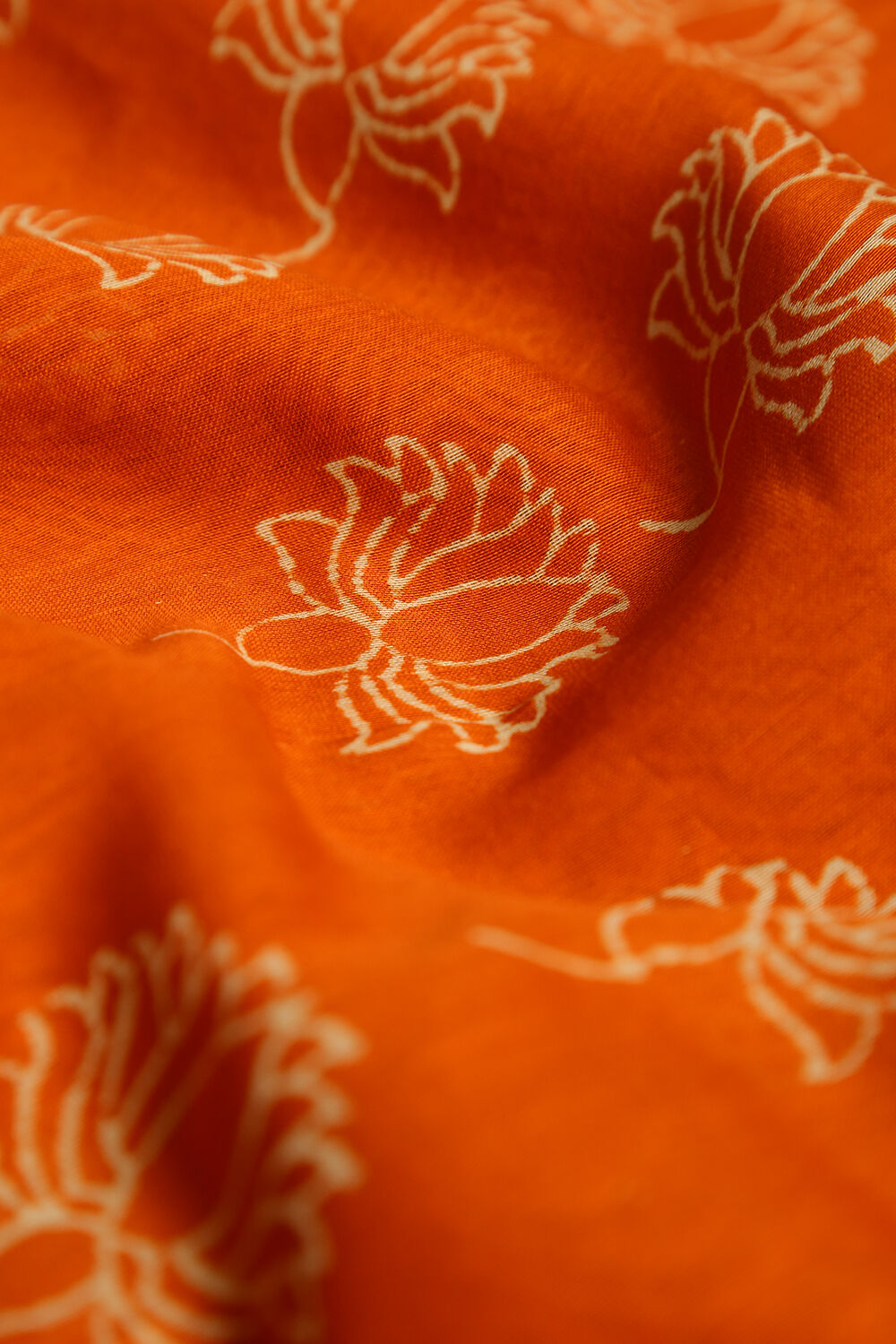 Brown Block Printed Pure Silk Cotton Suit Set image number null