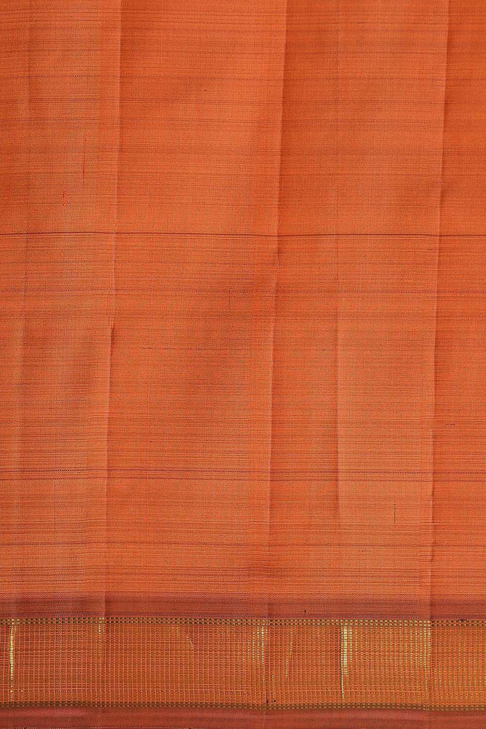 Light Orange Pure Silk Kanjivaram Saree image number null