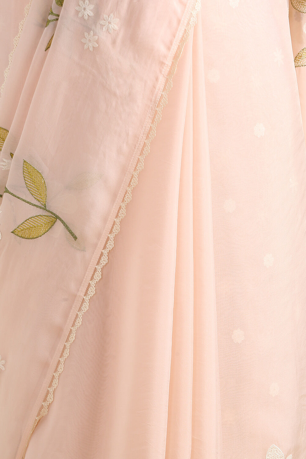 Light Pure Pink Viscose Embroidered Saree image number null