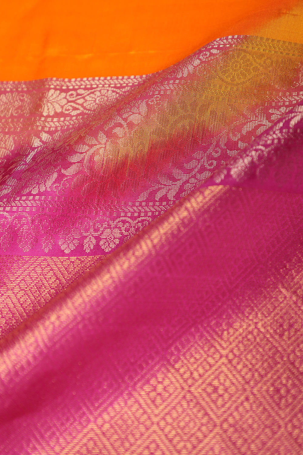 Yellow South Pure Silk Woven Saree image number null