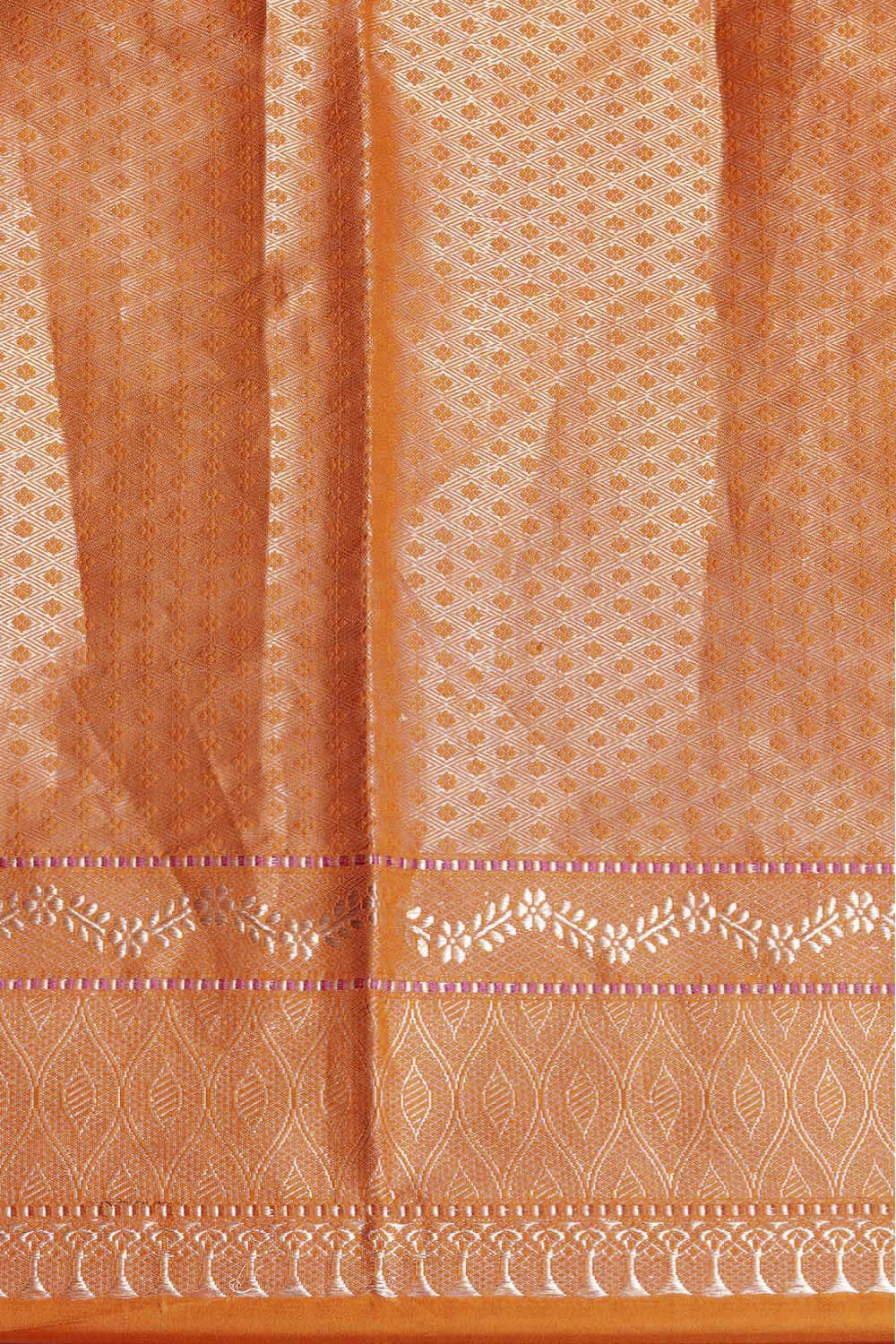 Dark Green Pure Silk Banarasi Saree image number null