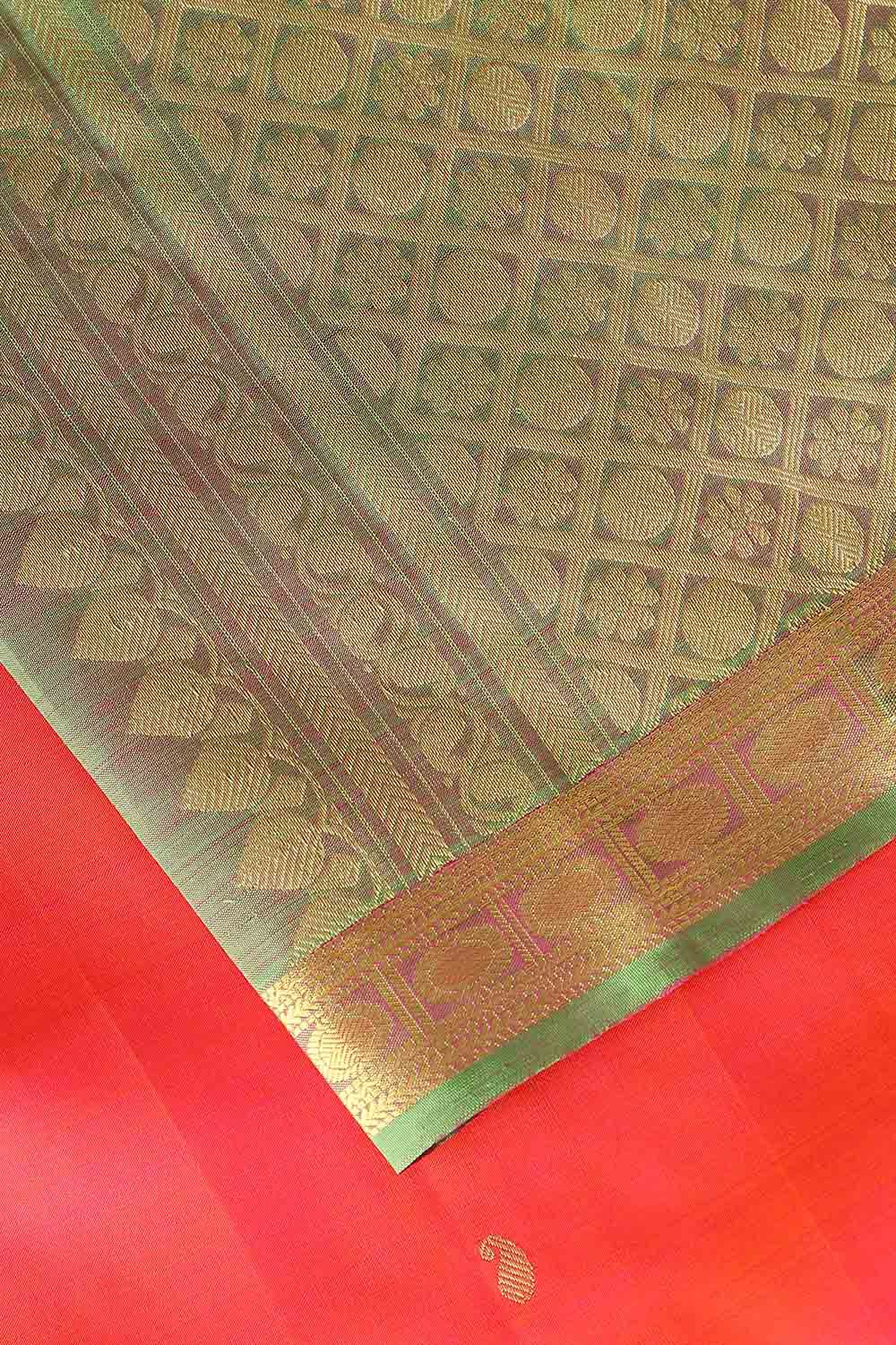 Pink Pure Silk Kanjivaram Saree image number null