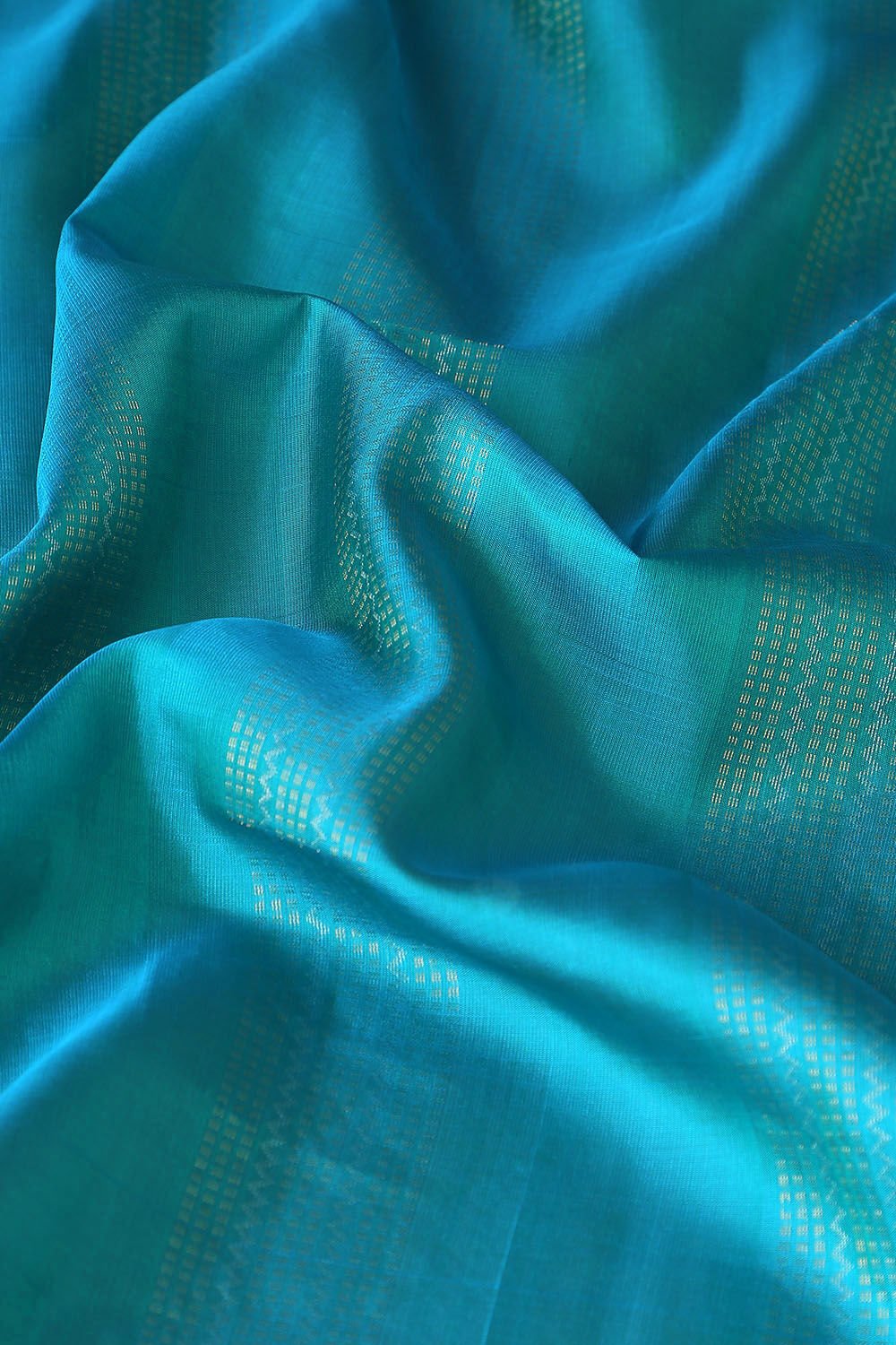 Dark Blue Pure Silk South Saree image number null