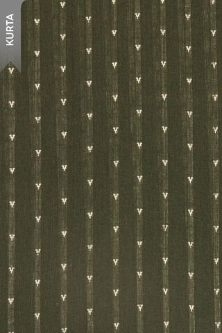 Dark Green Woven Pure Cotton Unstitched Suit Set thumbnail image number null