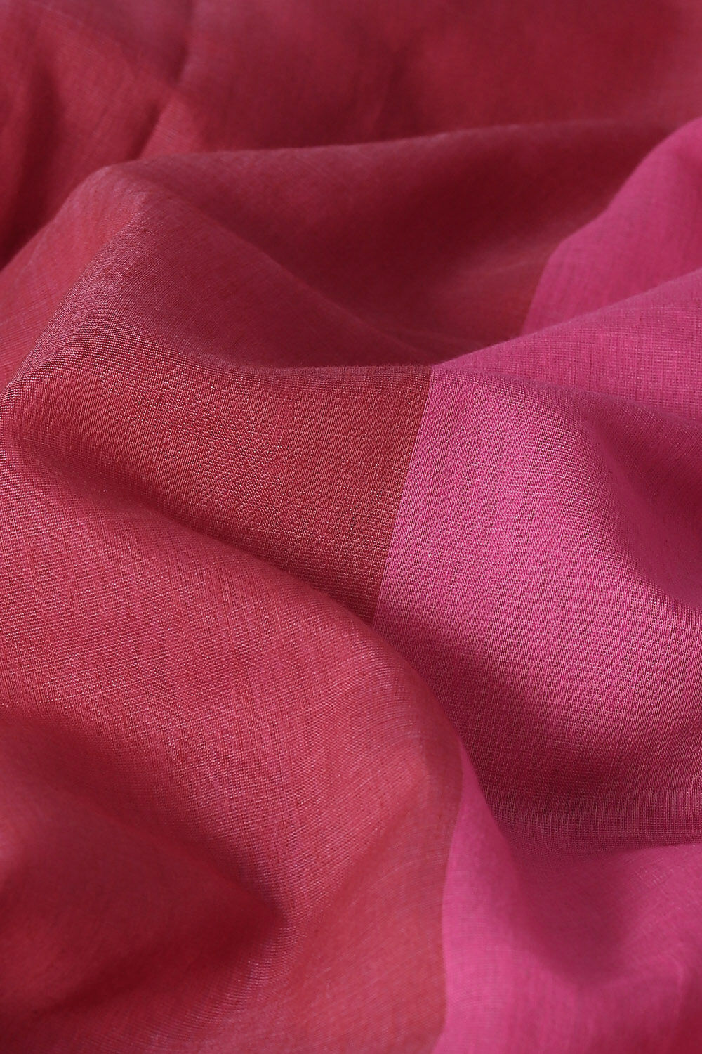 Pink Pure Silk Cotton Jamdani Saree image number null