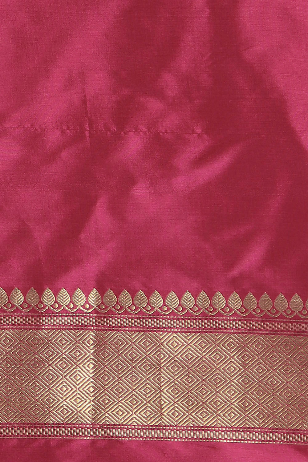 Dark Pink Pure Silk Banarasi Saree image number null