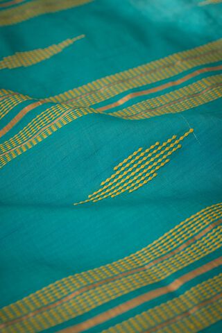 Blue Bhagalpur Woven Silk Viscose Saree thumbnail image number null