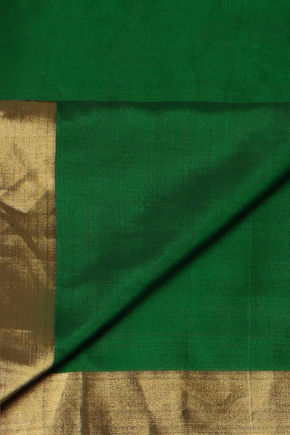 Green Pure Silk South Saree image number null