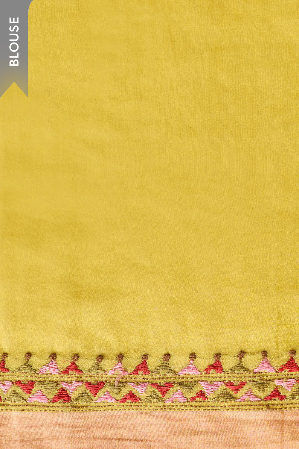 Yellow Kantha Embroidered Pure Cotton Bengal Saree image number null