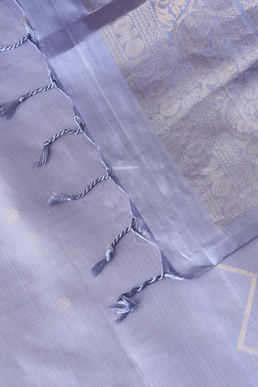 Light Blue Pure Silk South Saree image number null