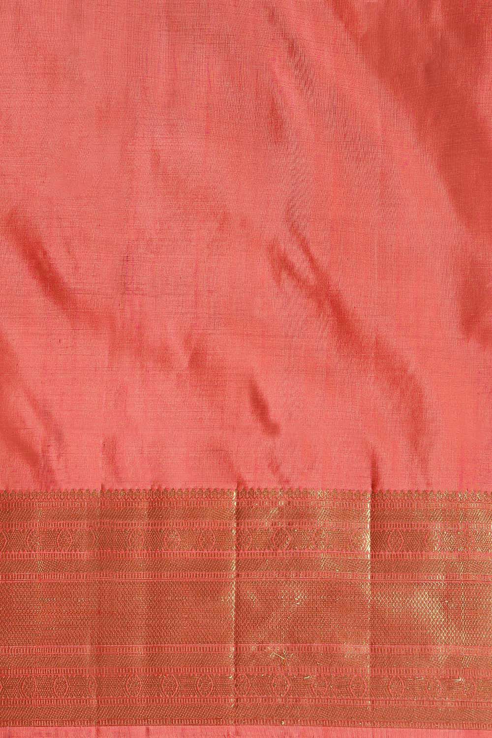 Orange Pure Silk Kanjivaram Saree image number null