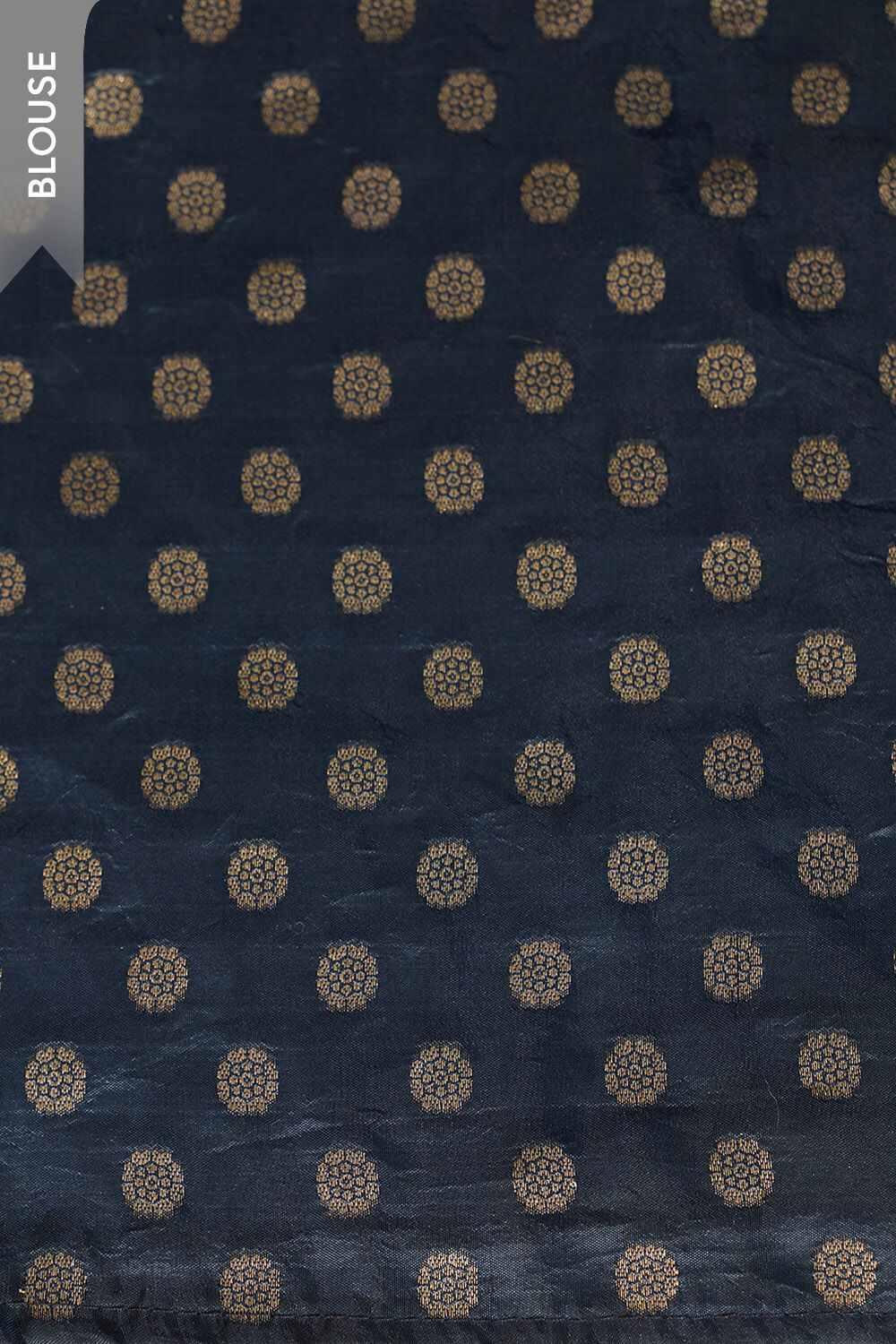 Dark Blue Woven Design Viscose Saree image number null