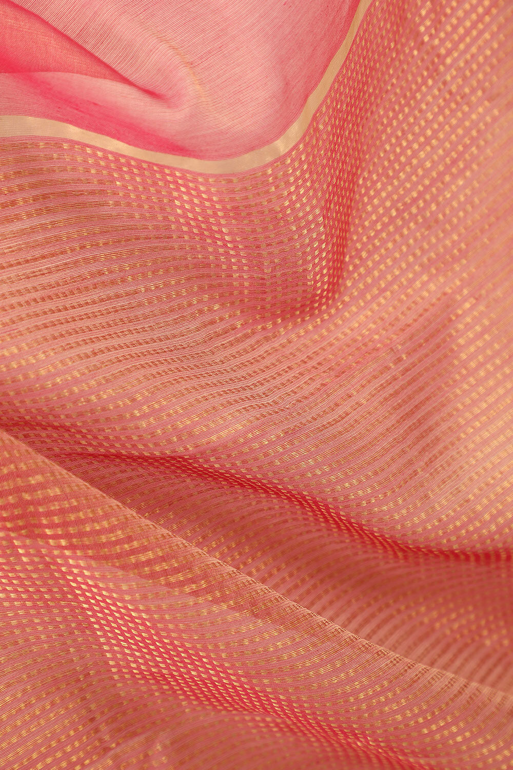 Pink Woven Pure Tissue Cotton Chanderi Saree image number null