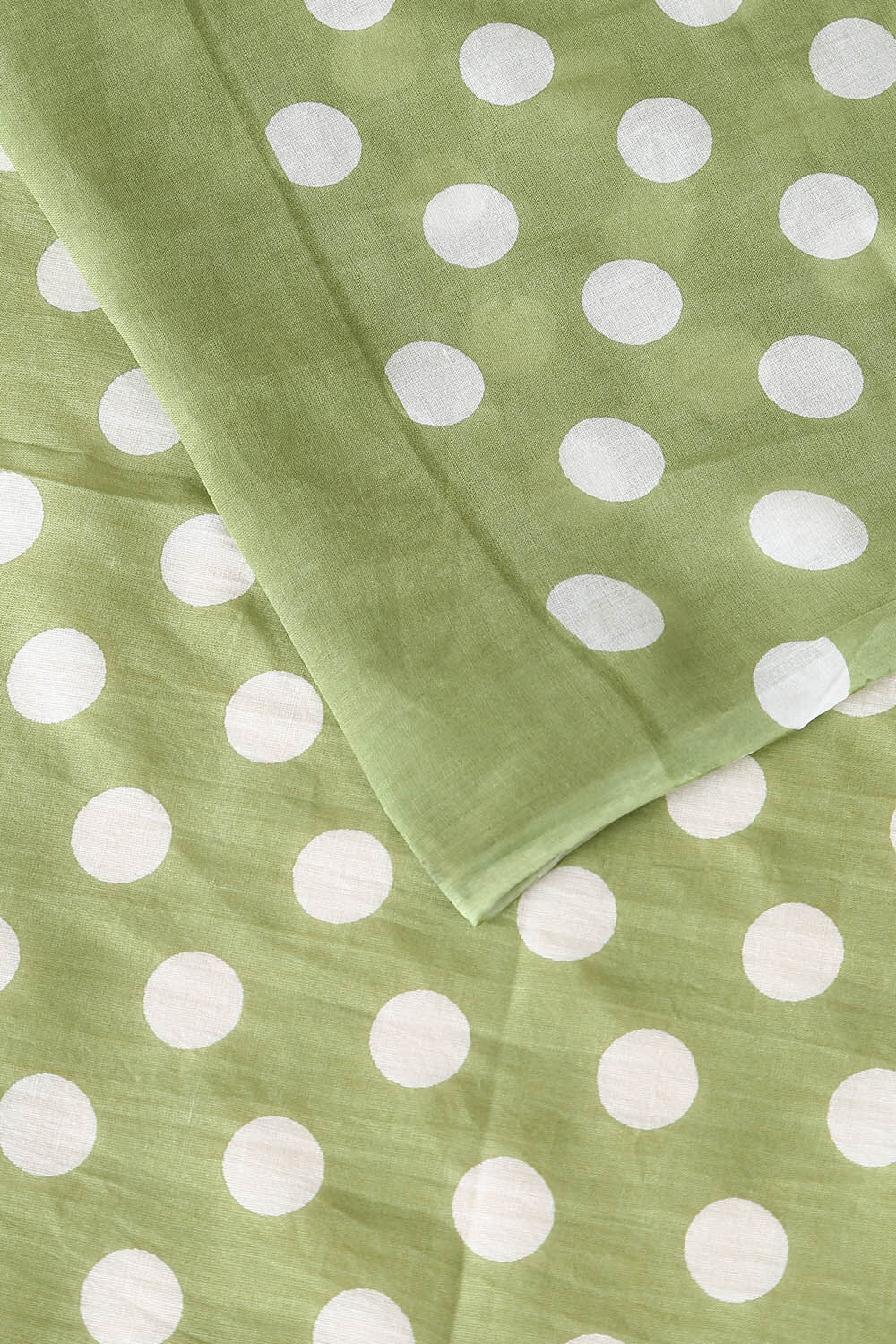 Green Pure Cotton Printed Saree image number null