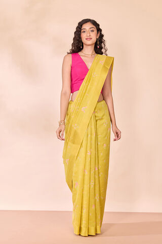 Light Green Screen Printed Pure Silk Cotton Saree thumbnail image number null