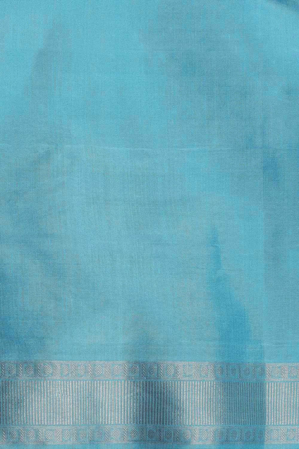 Light Blue Pure Silk Kanjivaram Saree image number null