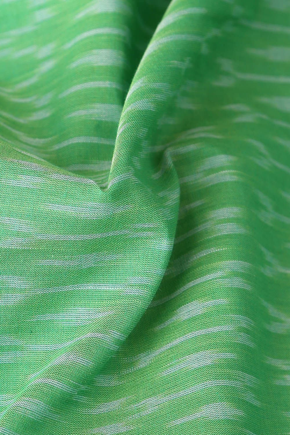 Light Pure Green Cotton Pochampalli Ikat image number null