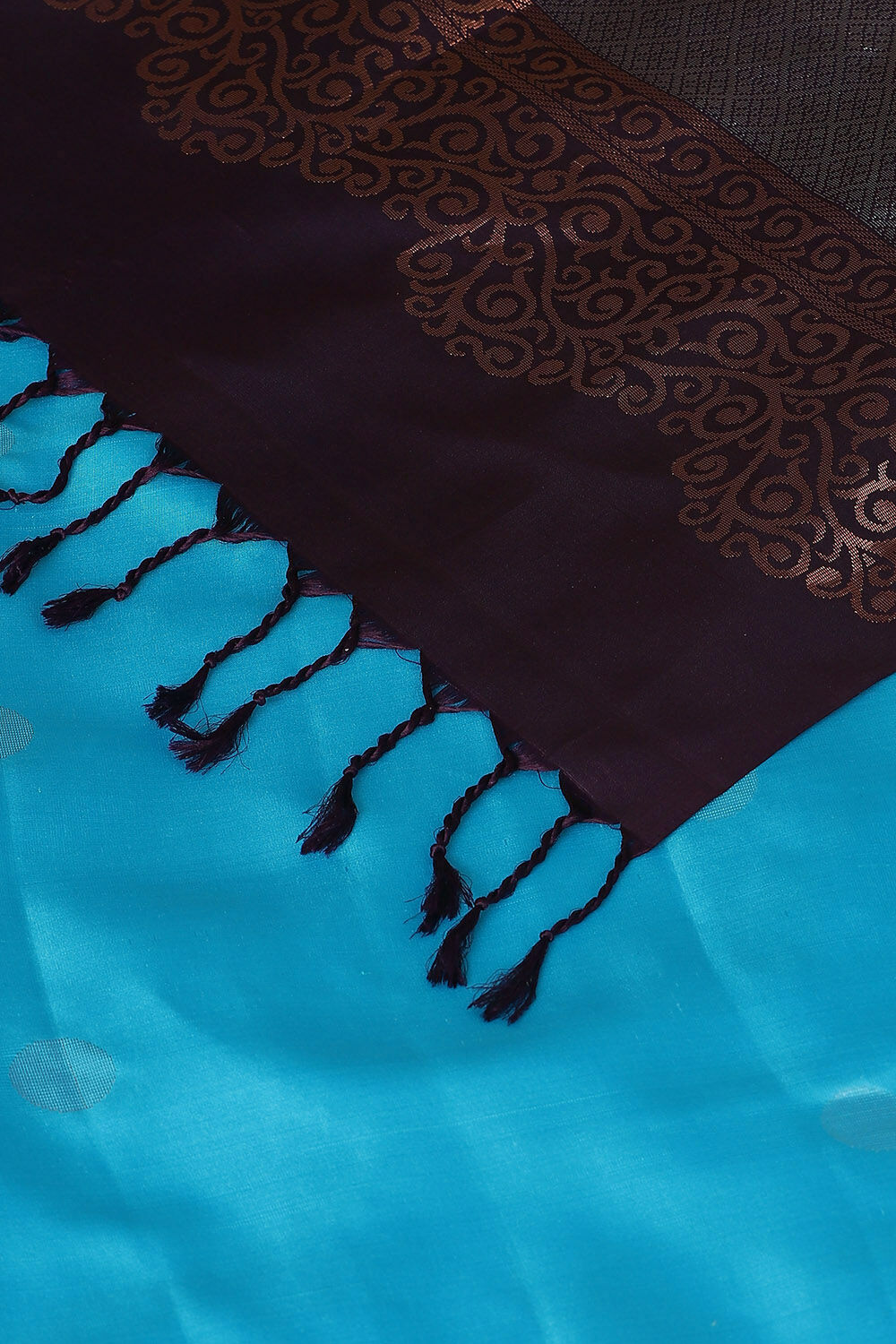 Blue Pure Silk South Saree image number null