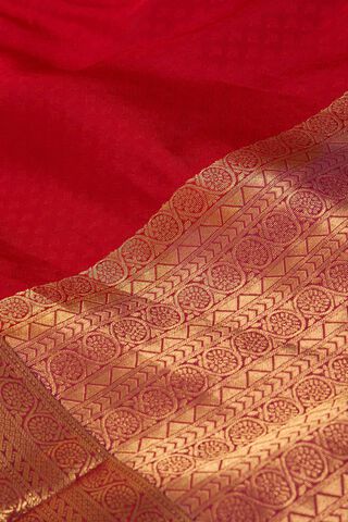 Dark Red Woven Silk Viscose Saree thumbnail image number null