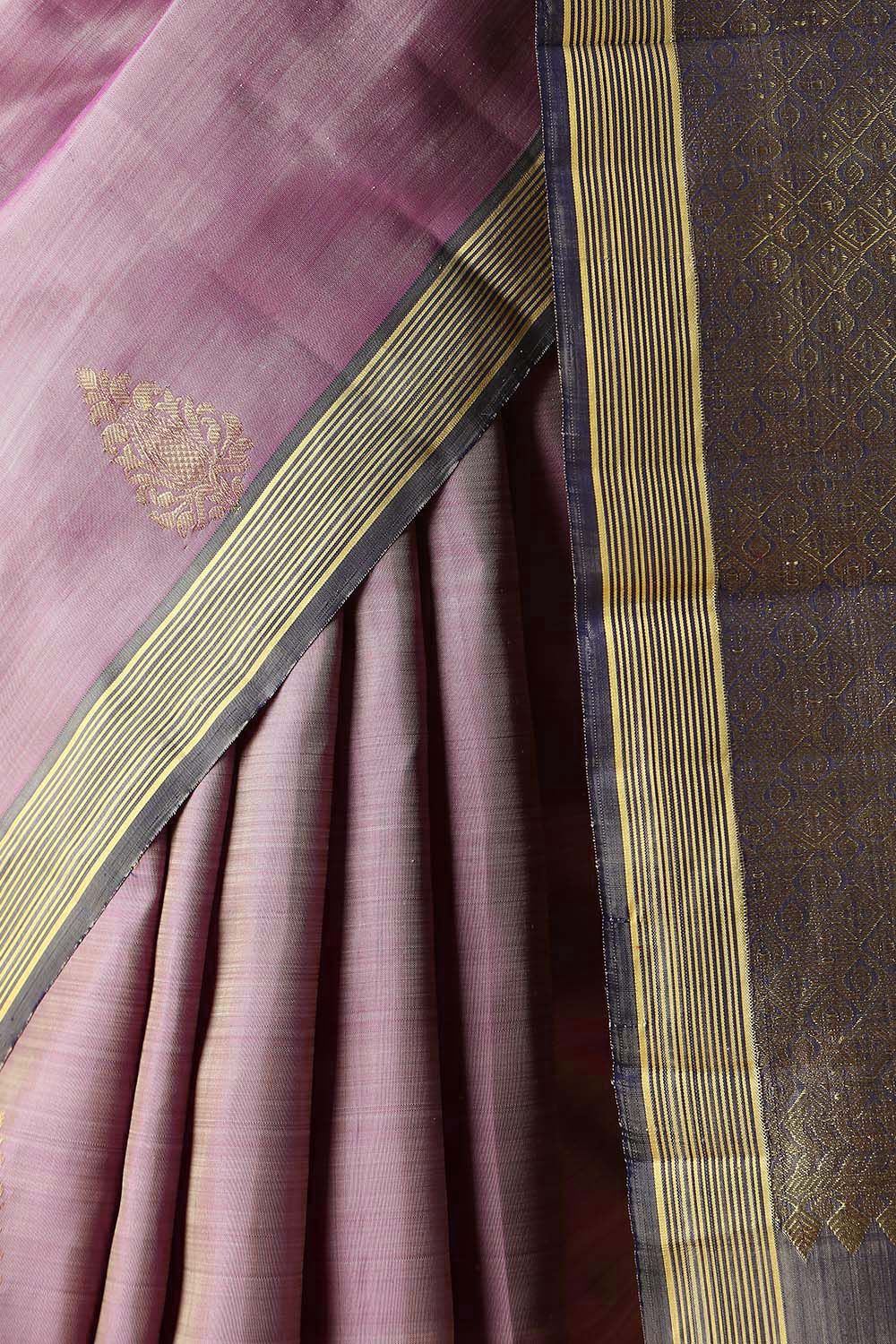 Light Pink Pure Silk Kanjivaram Saree image number null