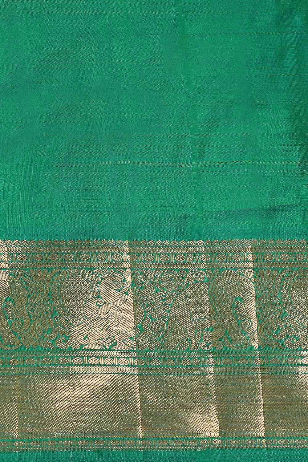 Violet Pure Silk Kanjivaram Saree image number null