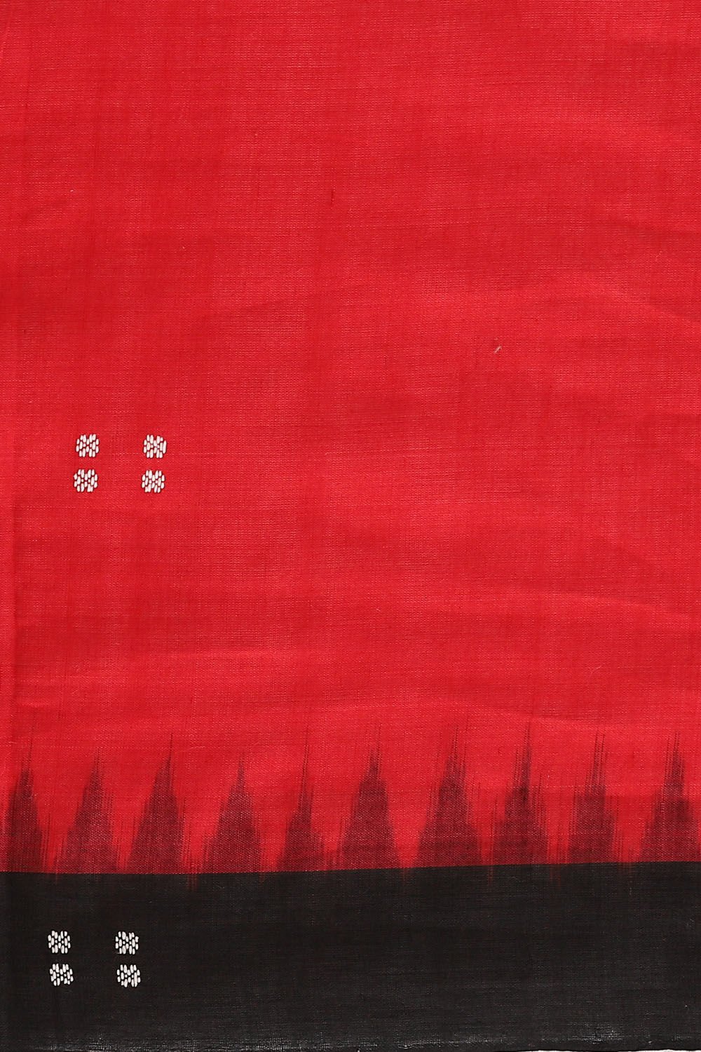 Red Pure Cotton Odissa Ikat Saree image number null