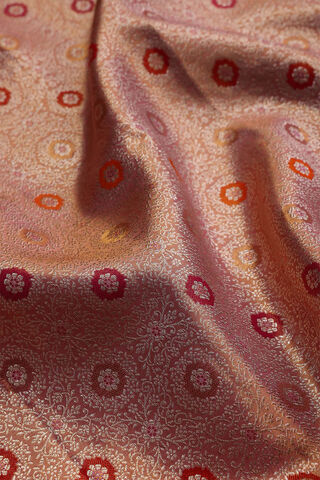Pink Kanjivaram Tissue Silk Saree thumbnail image number null