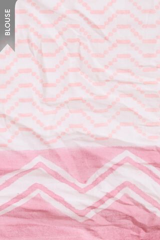Light Pink Bagru Block Printed Pure Cotton Kota Saree thumbnail image number null