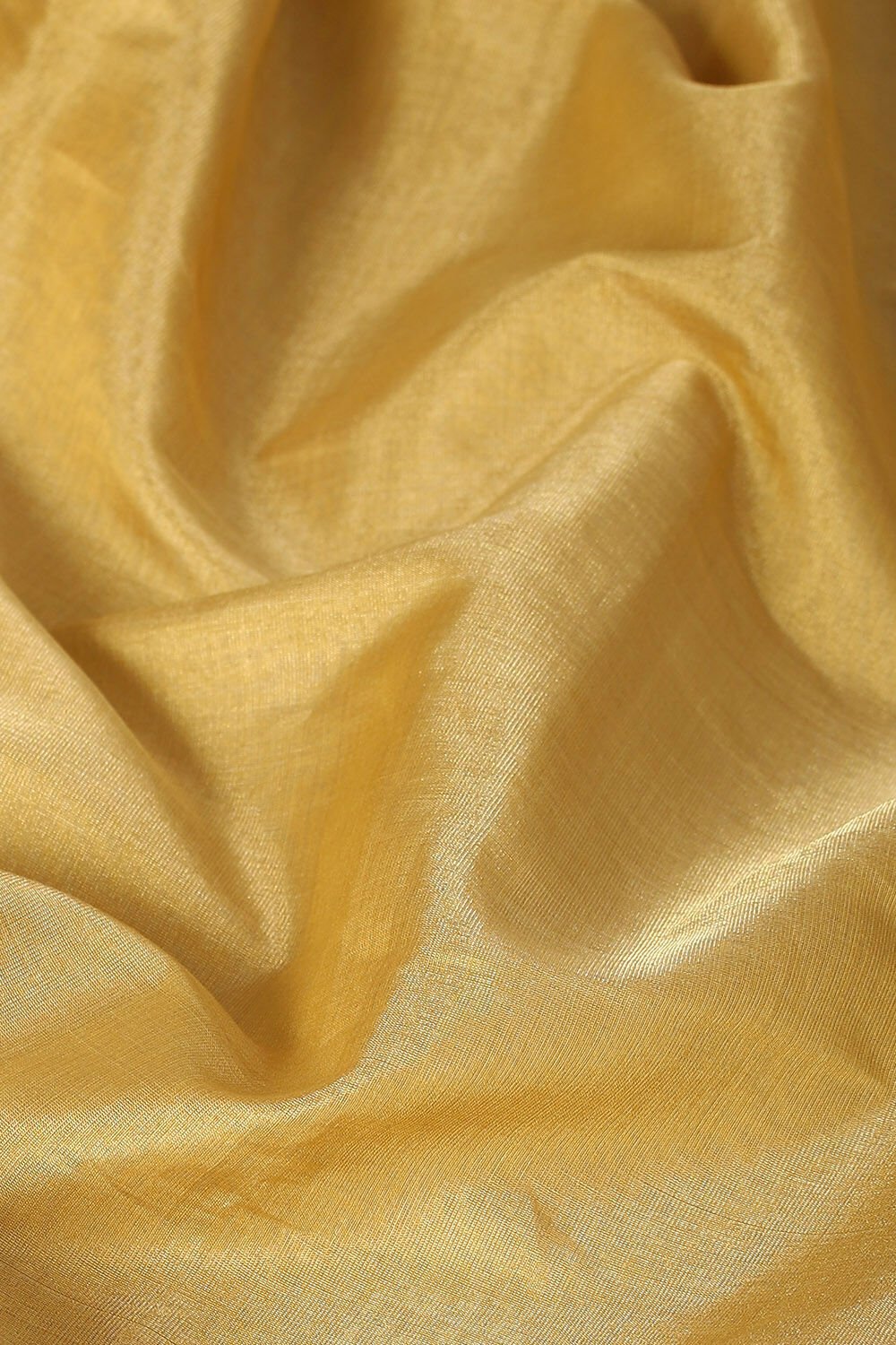 Gold Pure Cotton Tissue Chanderi Saree image number null
