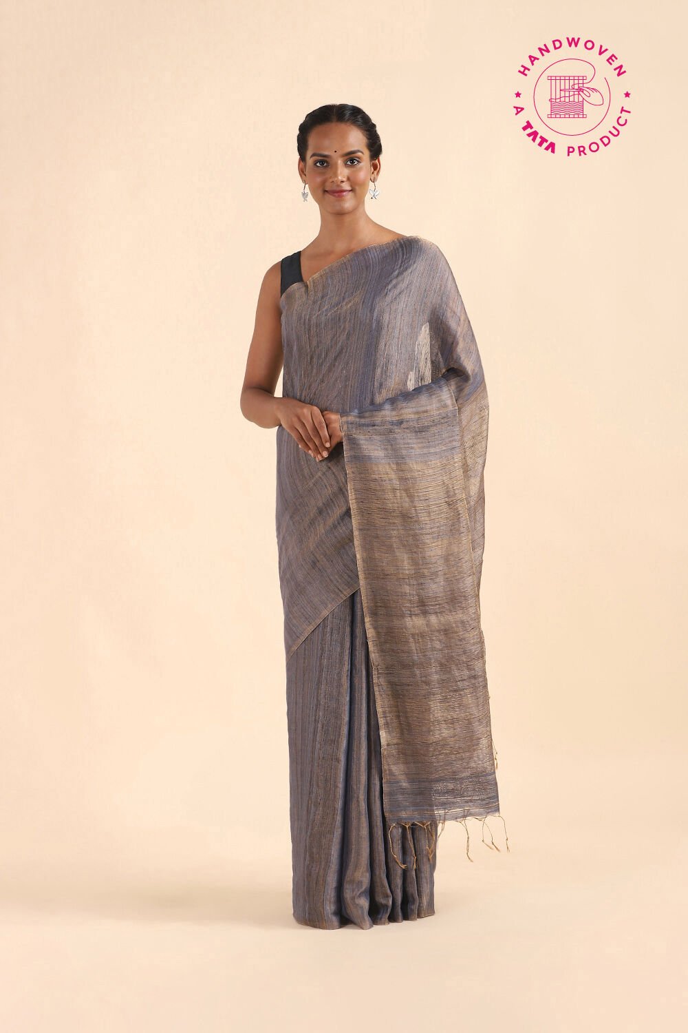 Violet Pure Tissue Vanya Bengal Saree image number null