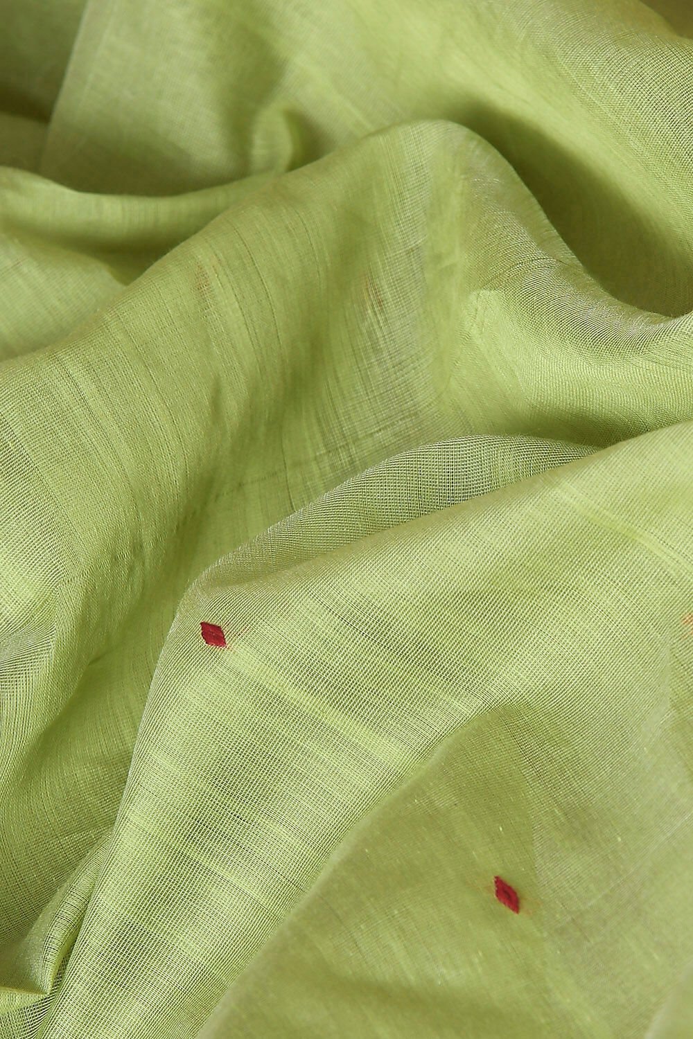 Green Pure Silk Cotton Chanderi Saree image number null