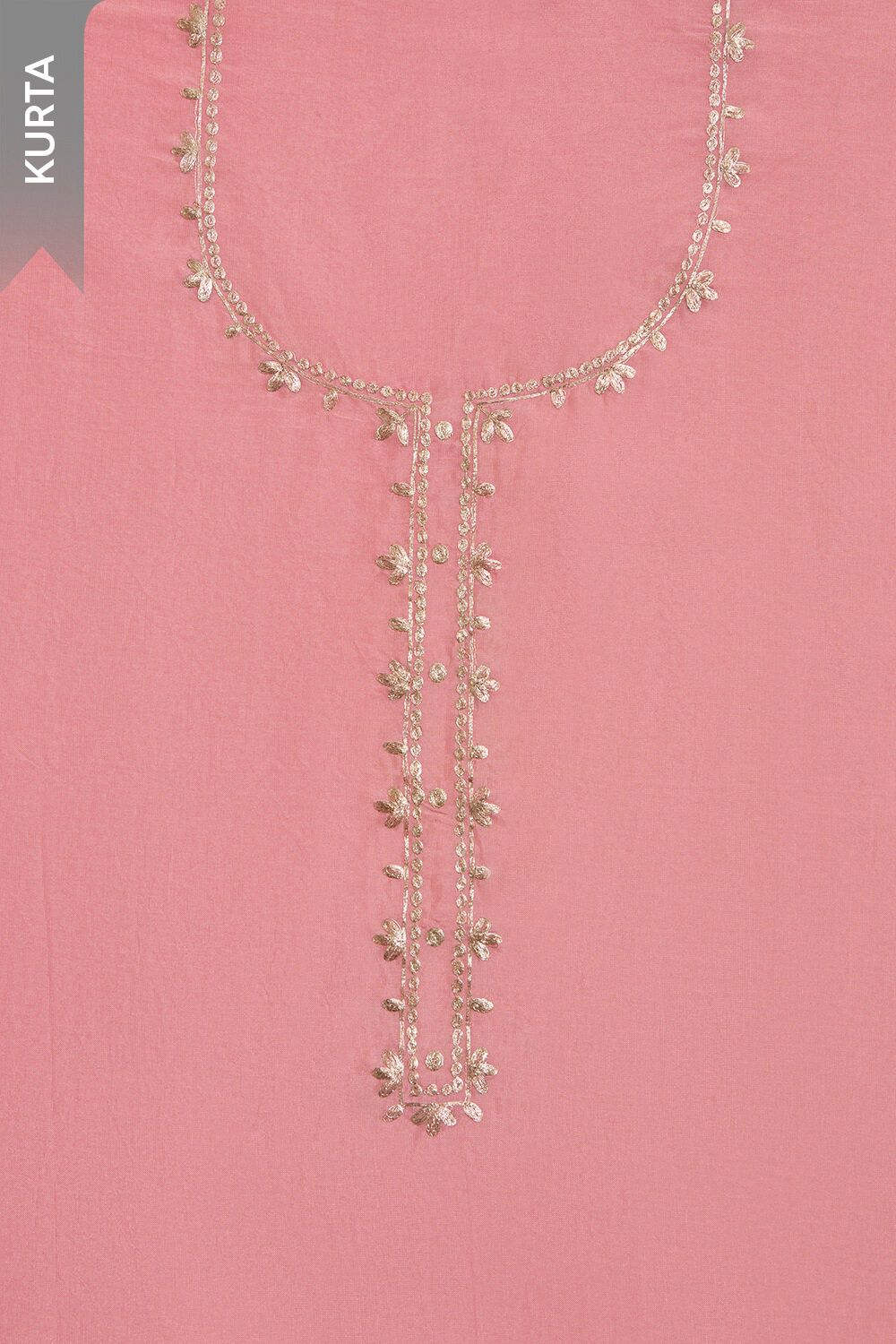 Light Pink Viscose Embroidered Unstitched Suit Set image number null