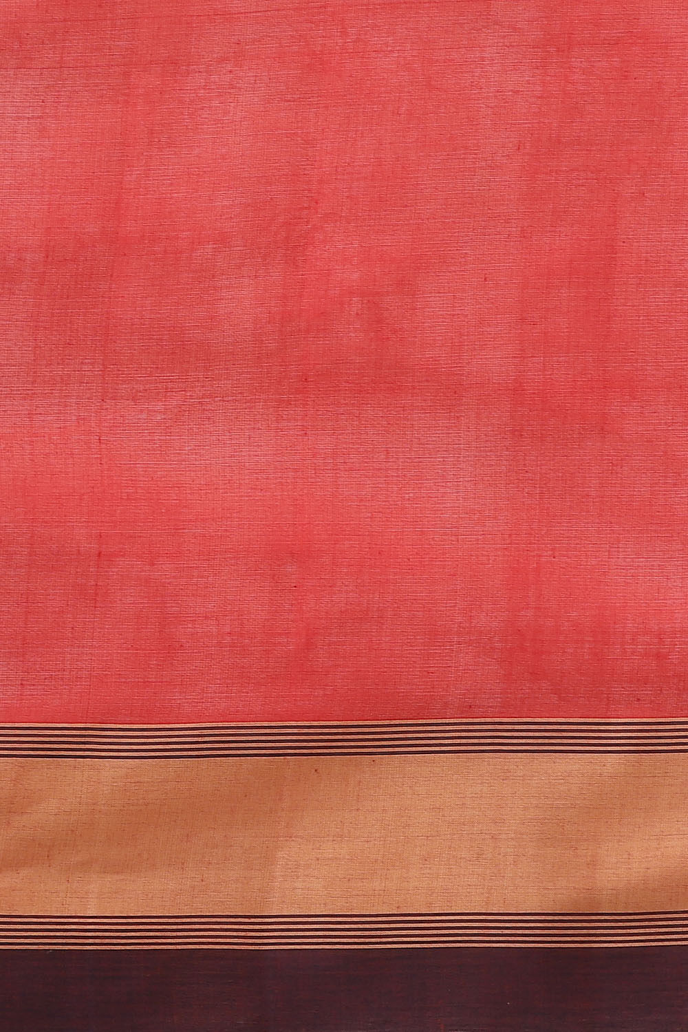 Red Pure Cotton South Saree image number null