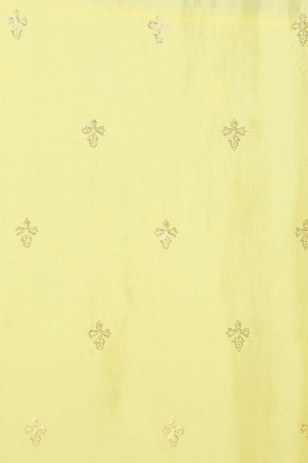 Yellow Viscose Embroidered Saree image number null