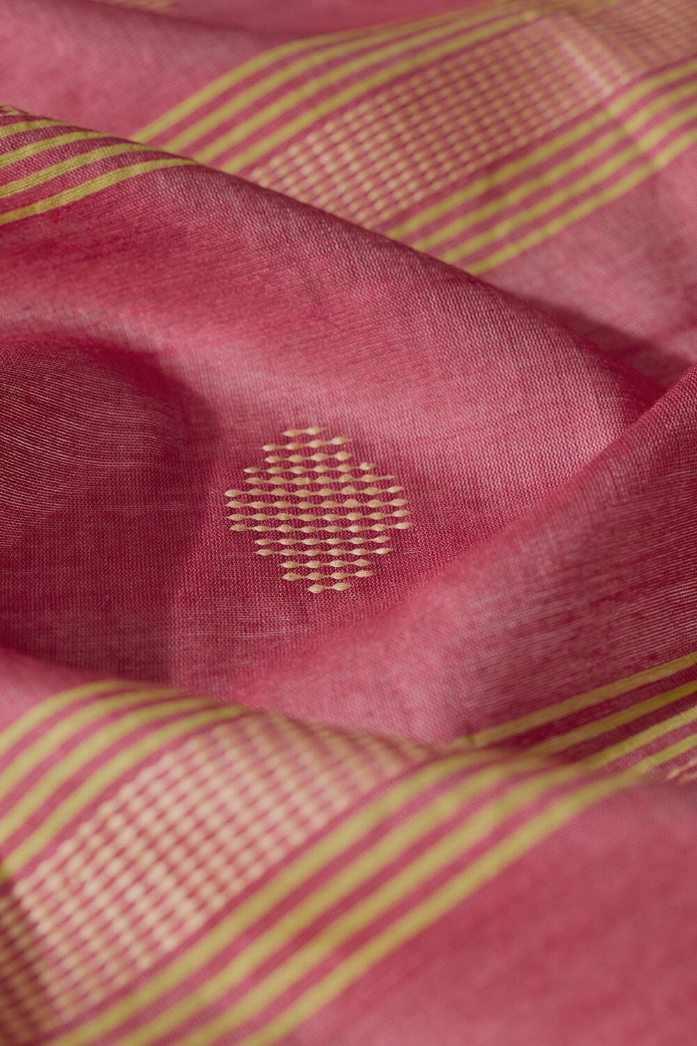 Red Woven Silk Viscose Bhagalpur Saree image number null