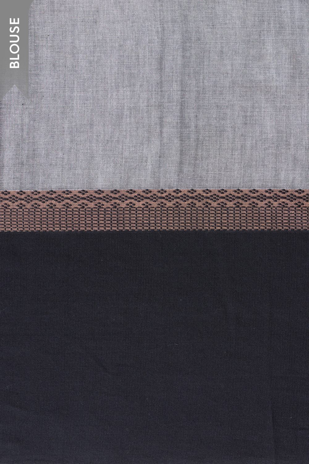 Off White Woven Pure Cotton Bengal Saree image number null