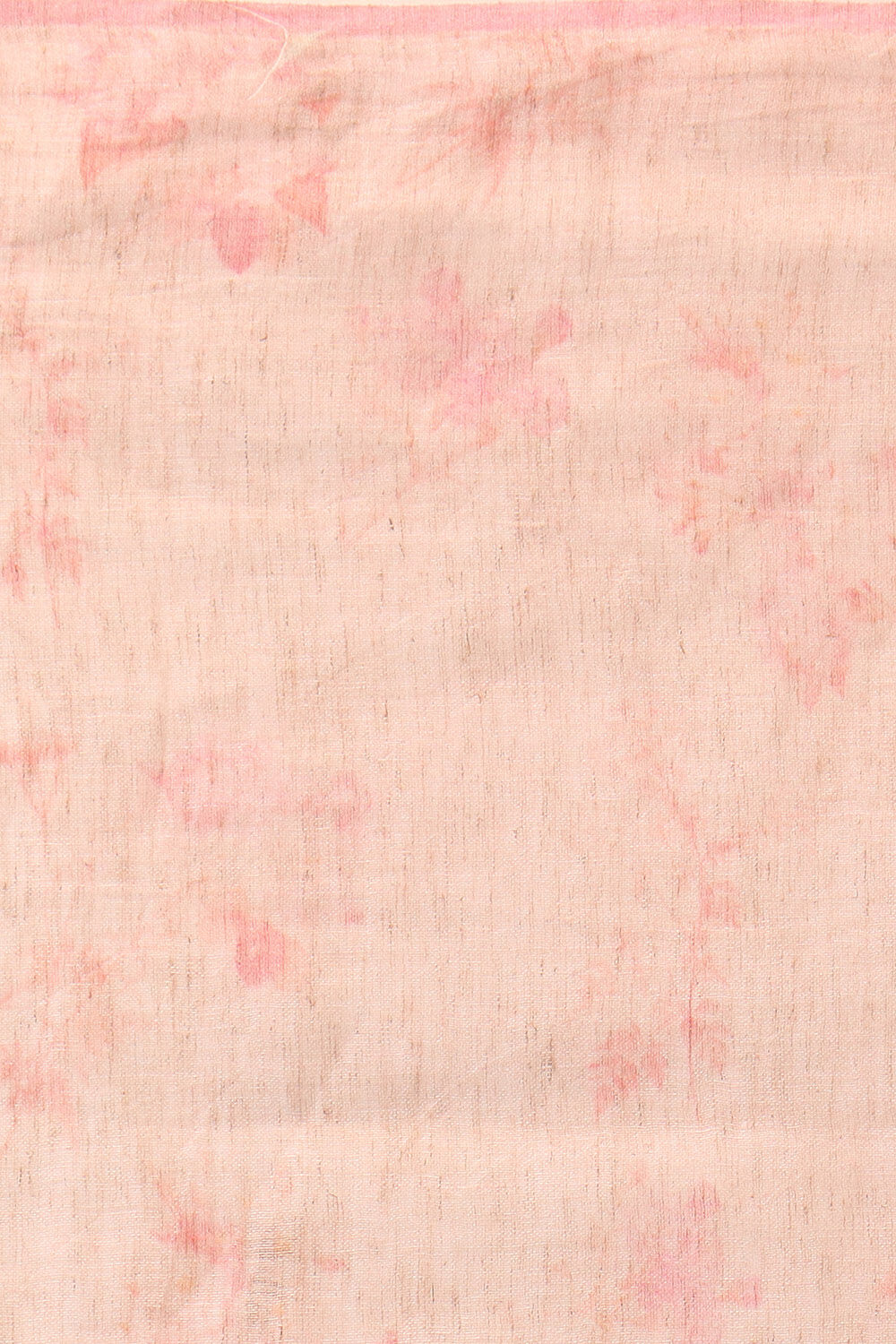 Light Pink Pure Linen Digital Printed Saree image number null