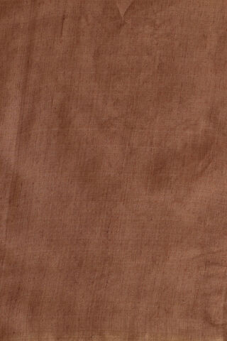 Brown Chattisgarh Pure Silk Tissue Woven Saree thumbnail image number null