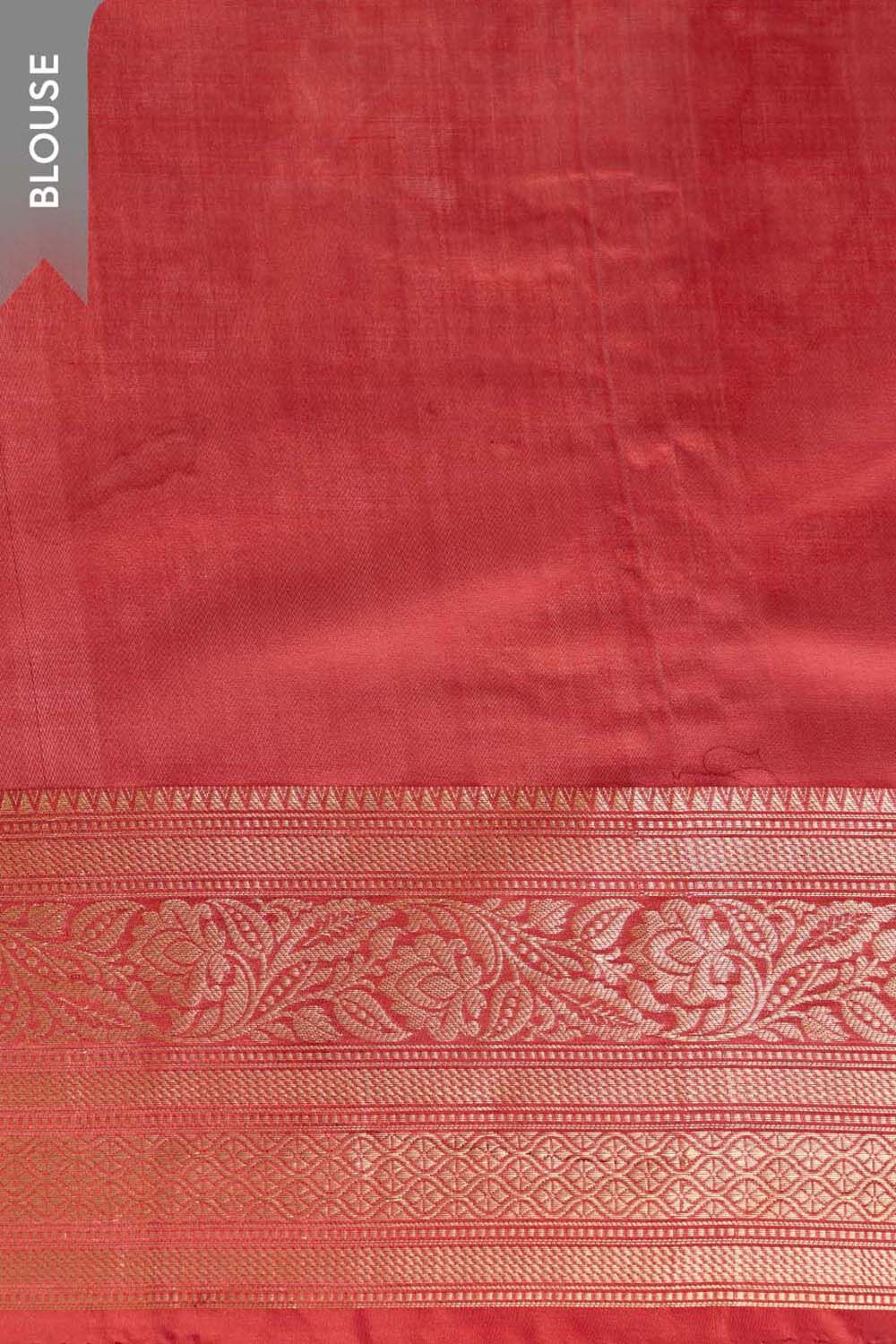 Dark Blue Banarasi Inspired Design Silk Viscose Kadwa Saree image number null