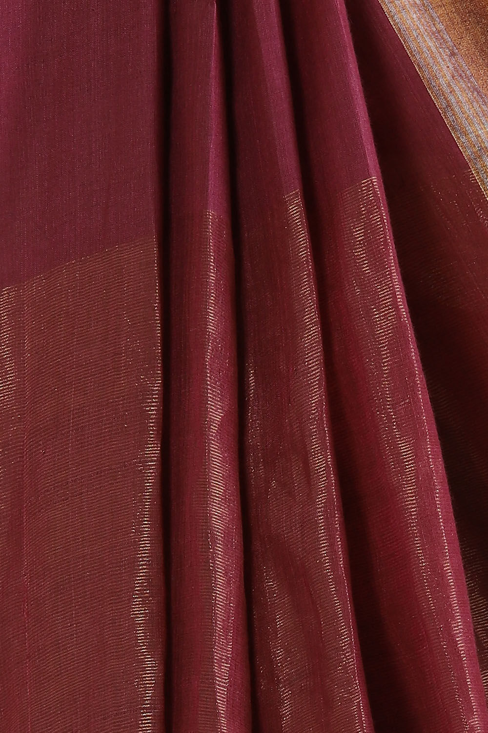 Dark Pink Pure Silk Cotton Jamdani Saree image number null