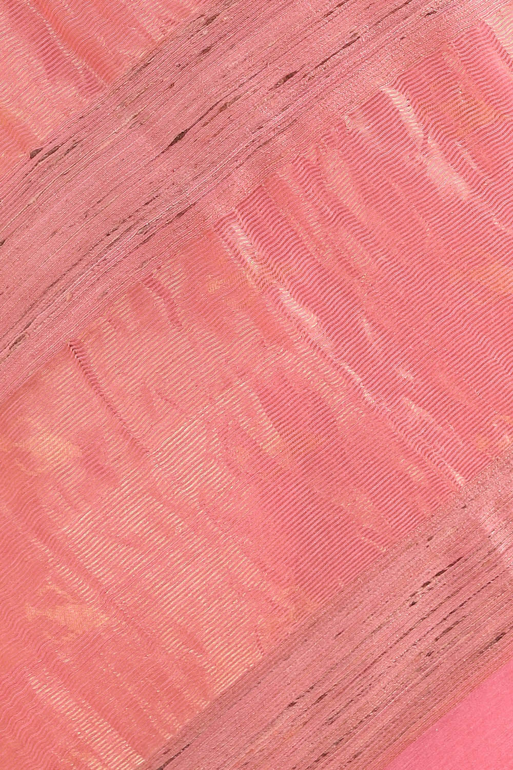 Pink Pure Silk Linen Bengal Saree image number null