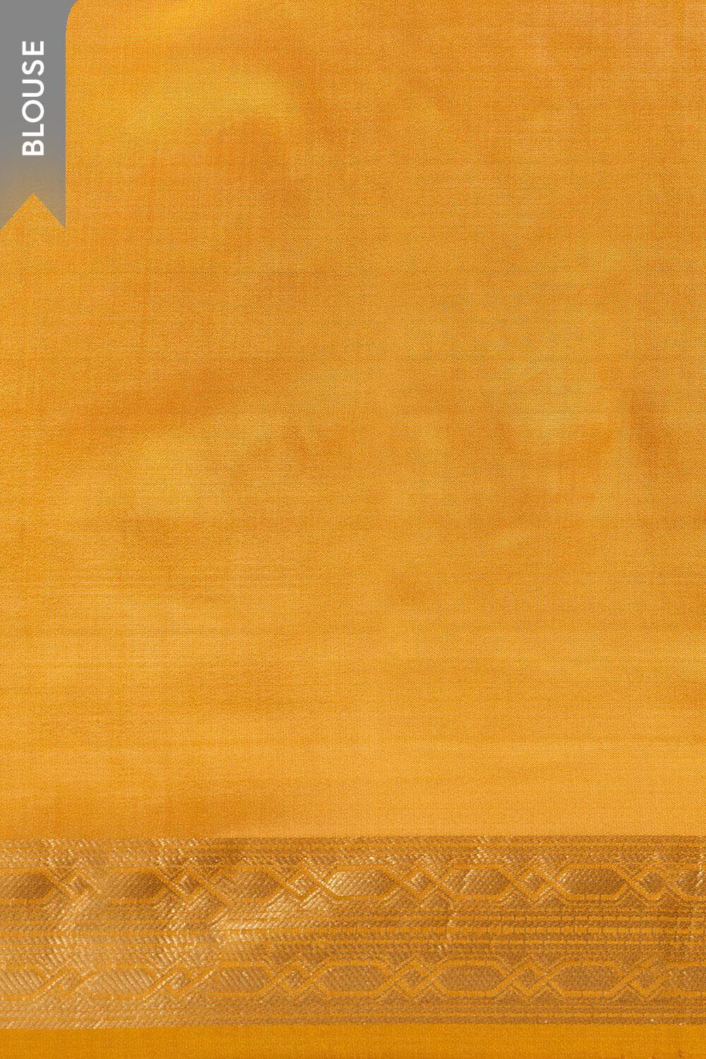 Dark Orange Silk Viscose Cutwork Banaras  Saree image number null