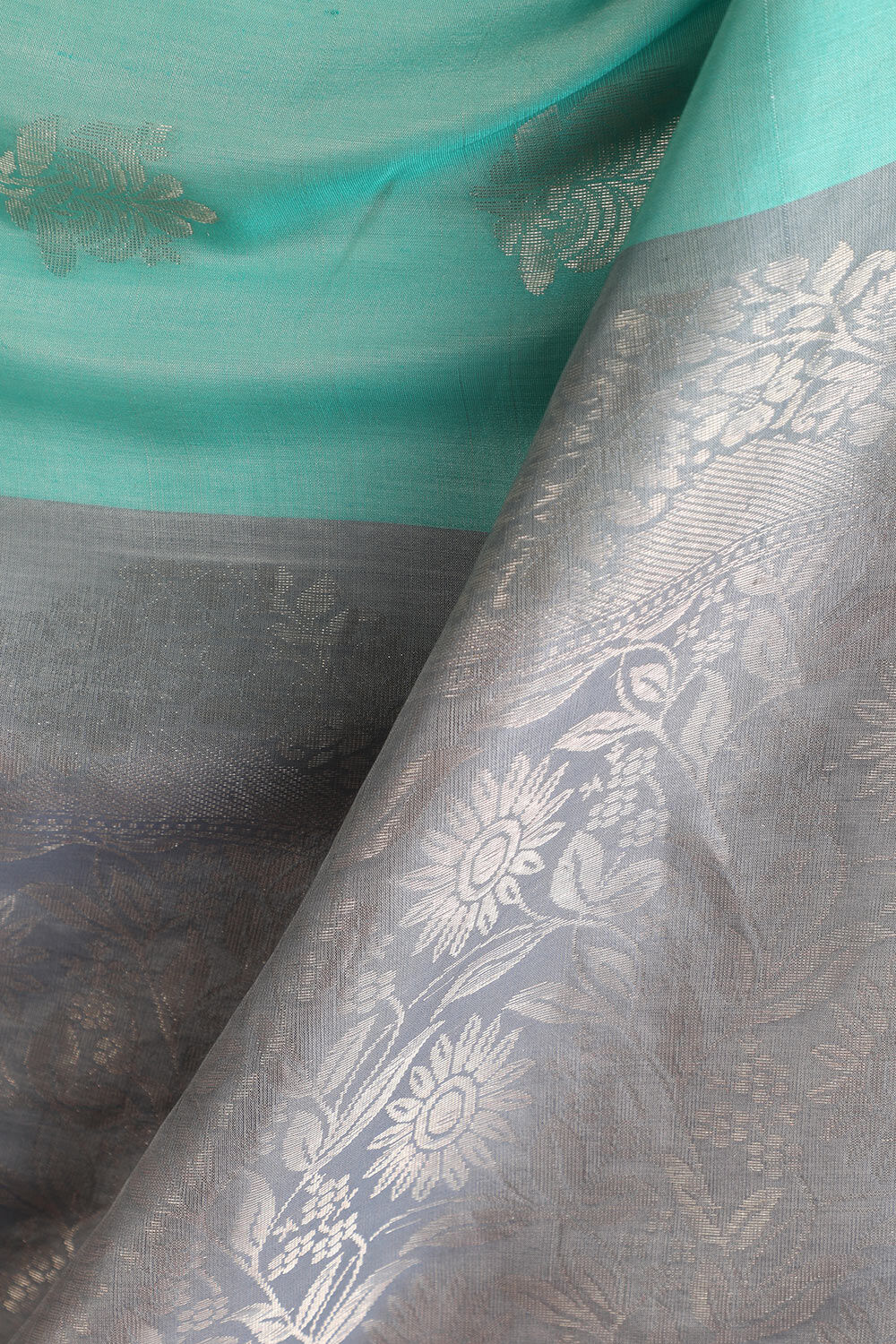 Light Green Woven South Silk Tencel Saree image number null