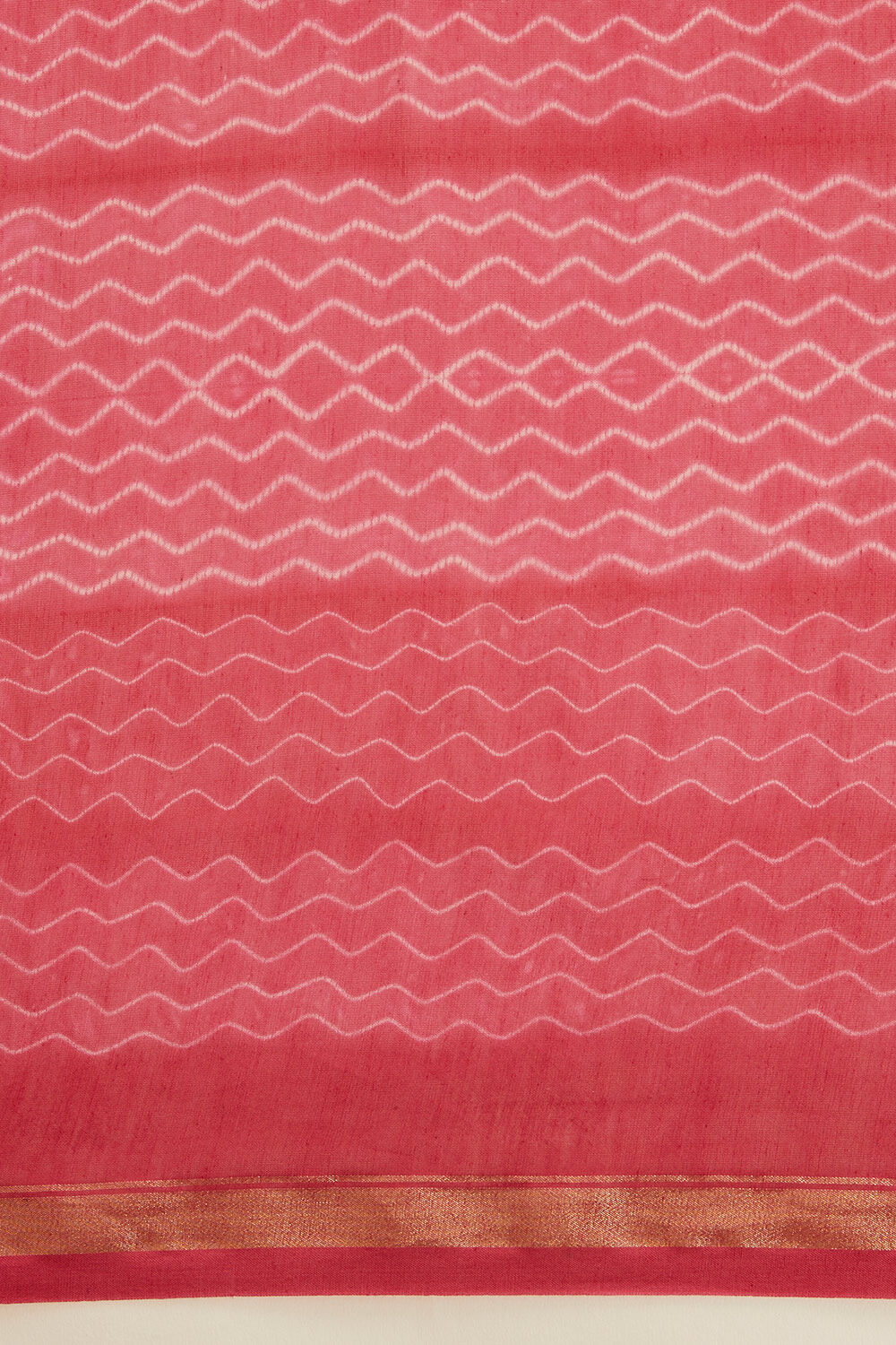 Pink Pure Silk Cotton Shibori Saree image number null