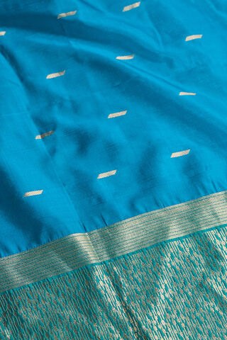 Blue Silk Viscose Cutwork Saree thumbnail image number null