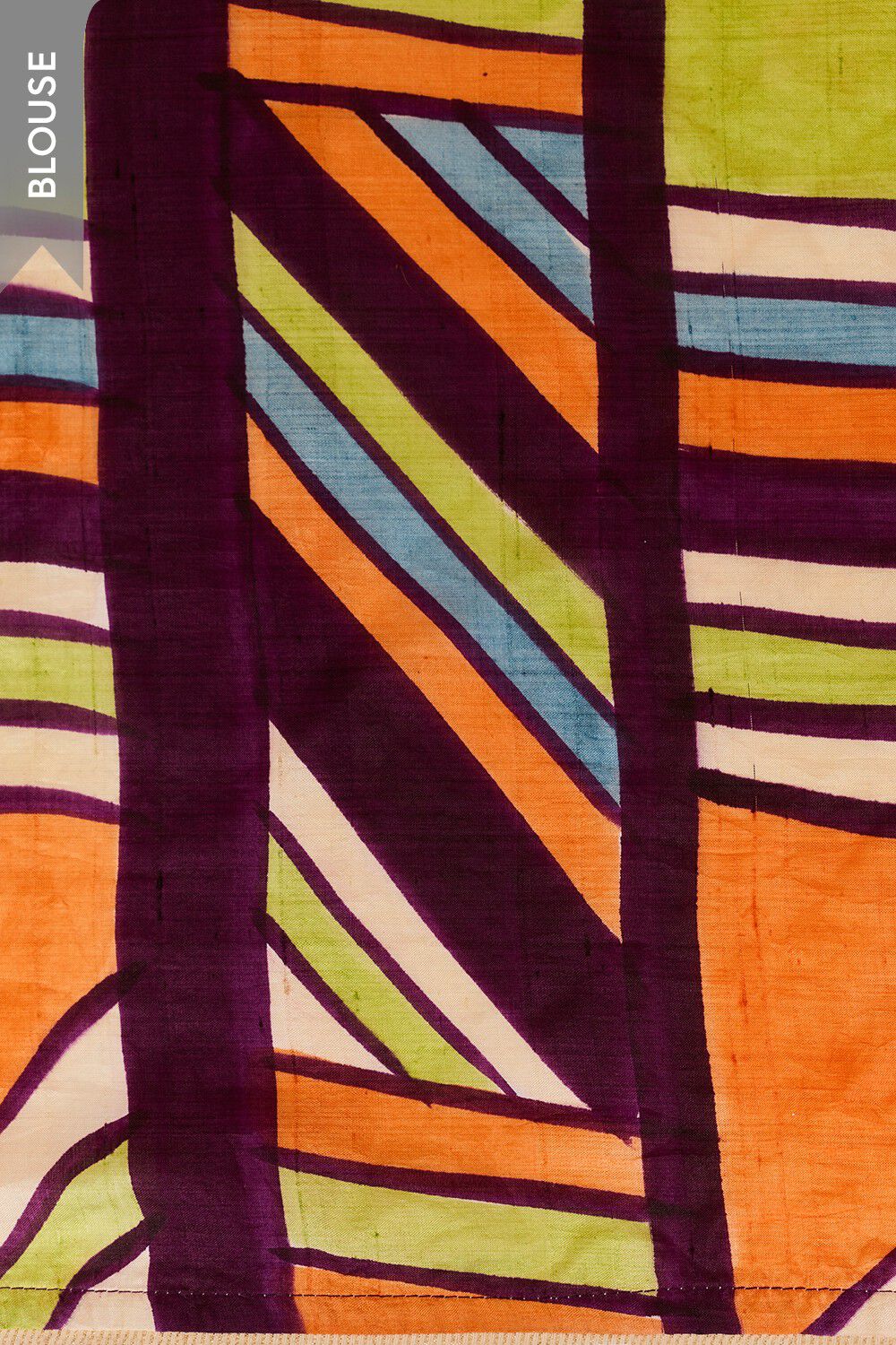 Purple Murshidabad Pure Silk Hand Painted Saree image number null