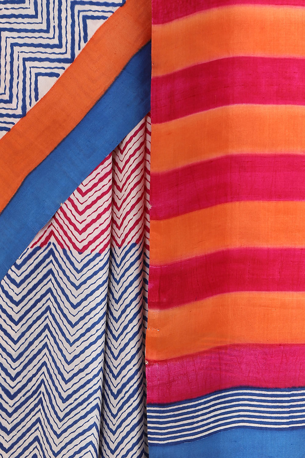 Blue Pure Silk Printed Saree image number null